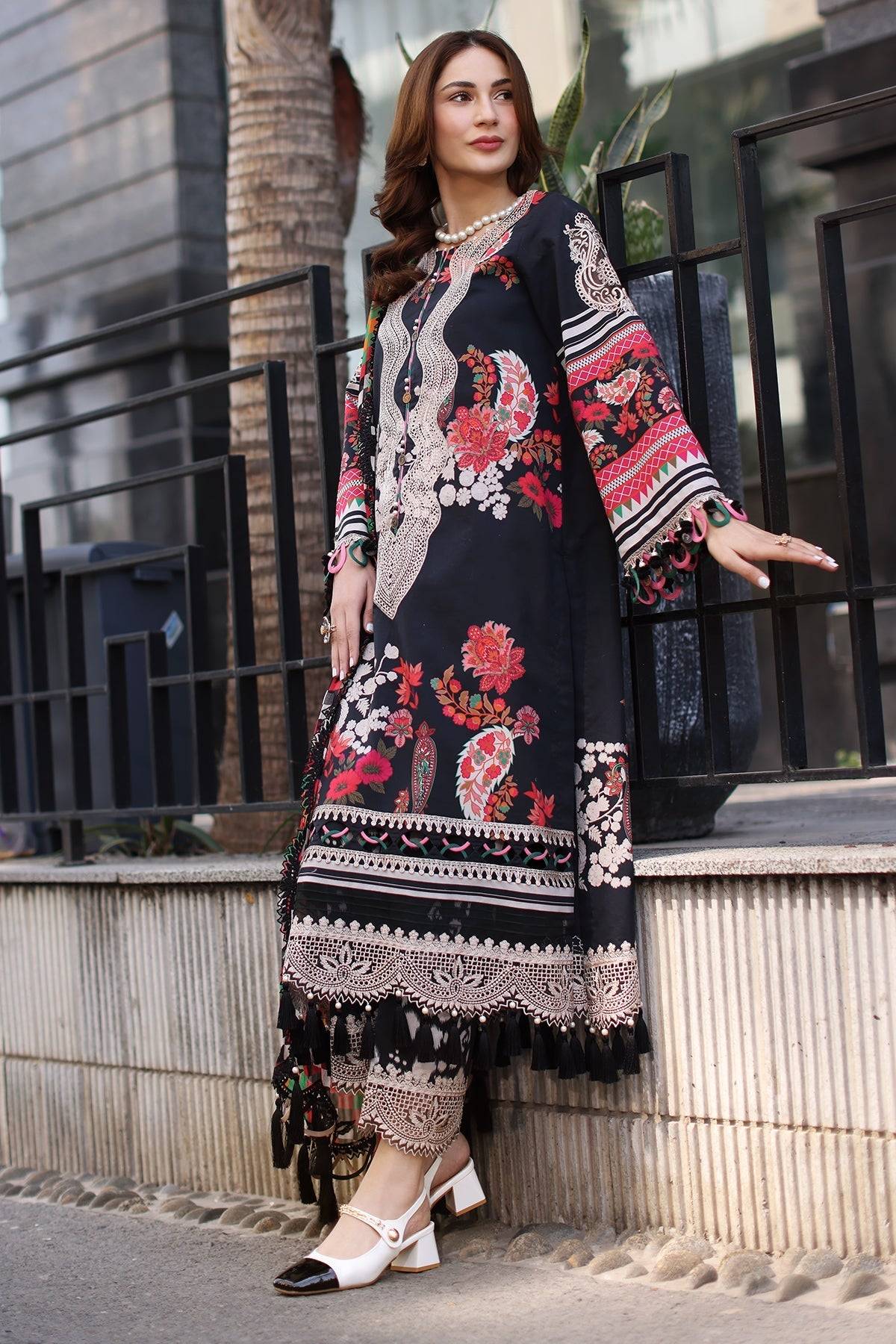 Charizma | Combination Lawn |CC5-21 by Maria Faisal - Registered Vendor of : Charizma - type : Ladies Clothes - 100% original wedding dresses
