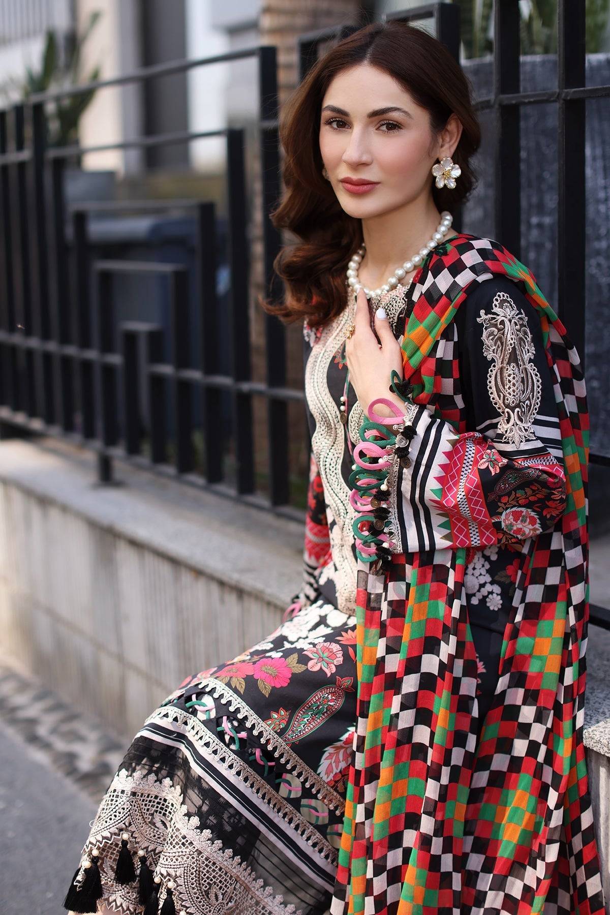 Charizma | Combination Lawn |CC5-21 by Maria Faisal - Registered Vendor of : Charizma - type : Ladies Clothes - 100% original wedding dresses