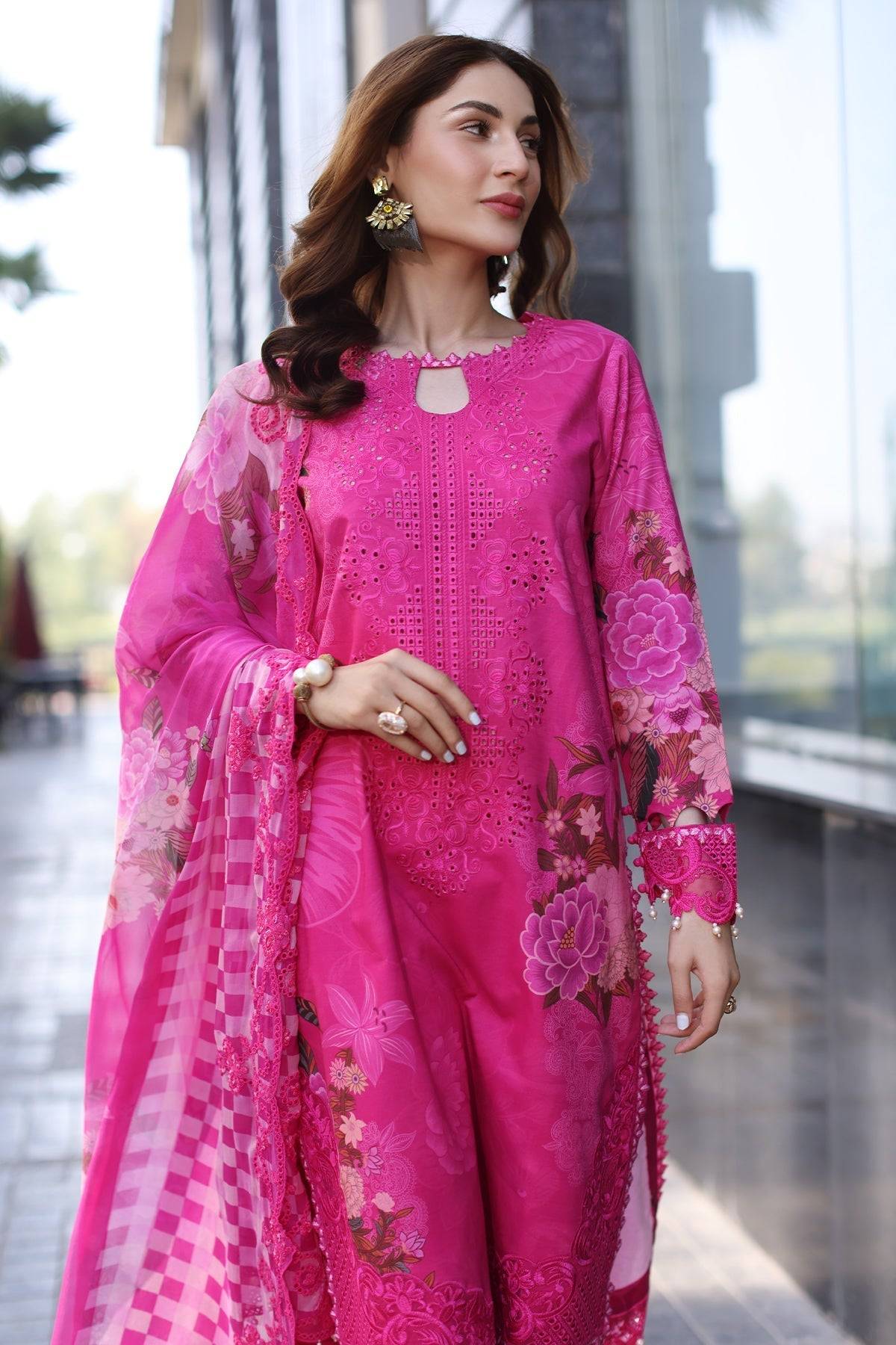 Charizma | Combination Lawn | CC5-24 by Maria Faisal - Registered Vendor of : Charizma - type : Ladies Clothes - 100% original wedding dresses