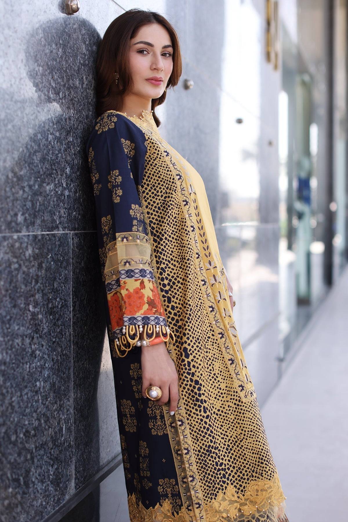 Charizma | Combination Lawn | CC5-28 by Maria Faisal - Registered Vendor of : Charizma - type : Ladies Clothes - 100% original wedding dresses