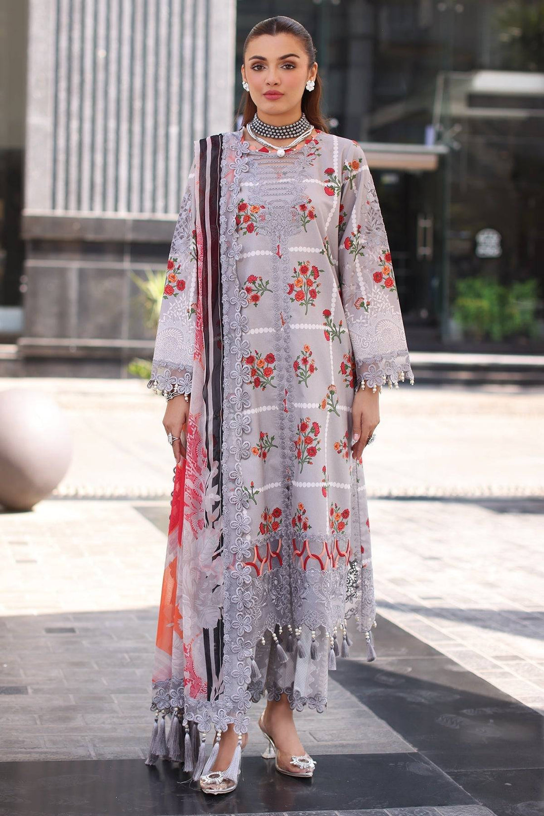 Charizma | Combination Lawn | CC5-23 by Maria Faisal - Registered Vendor of : Charizma - type : Ladies Clothes - 100% original wedding dresses