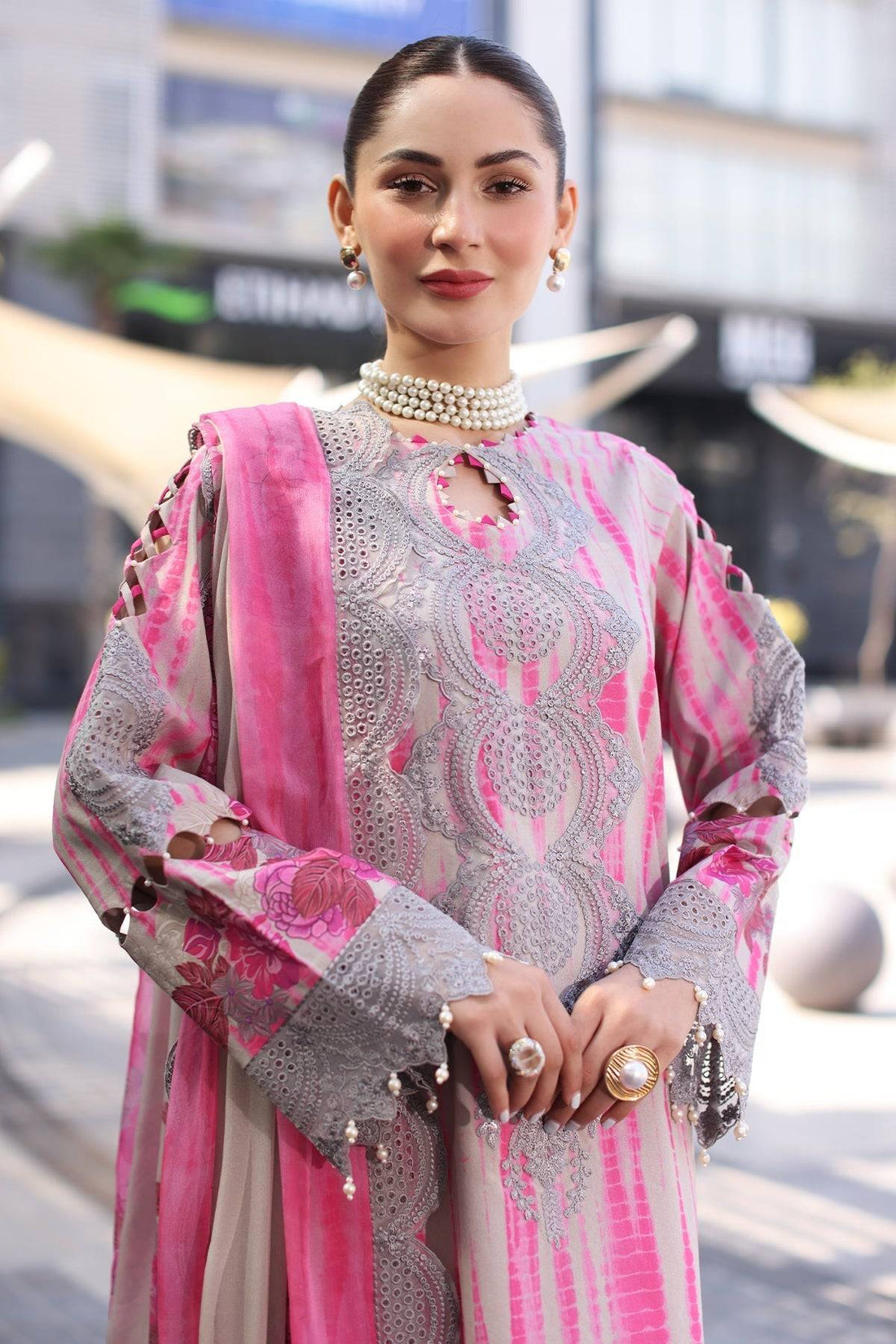 Charizma | Combination Lawn | CC5-22 by Maria Faisal - Registered Vendor of : Charizma - type : Ladies Clothes - 100% original wedding dresses