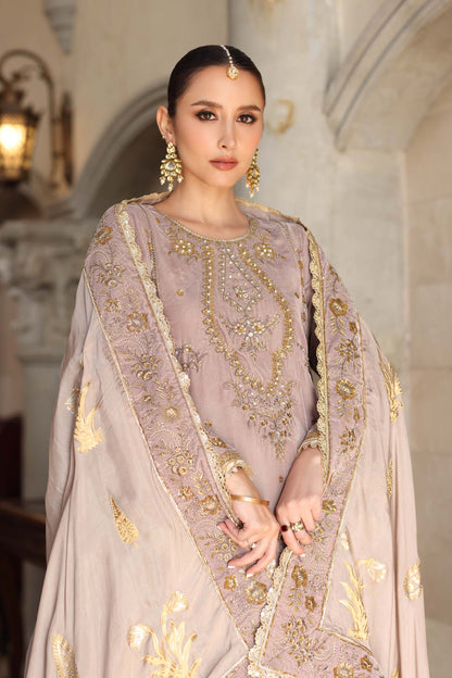 Noor by Saadia Asad | Handcrafted Velvet 25 | Khayal - Formal Dress - available at Maria Faisal in UK and USA.
