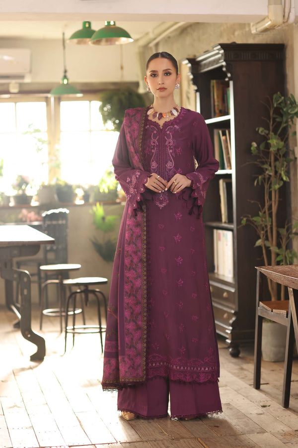Noor by Saadia Asad | Winter Embroidered Printkhaas 25 | D8 - B - Luxury Dress - available at Maria Faisal in UK and USA.
