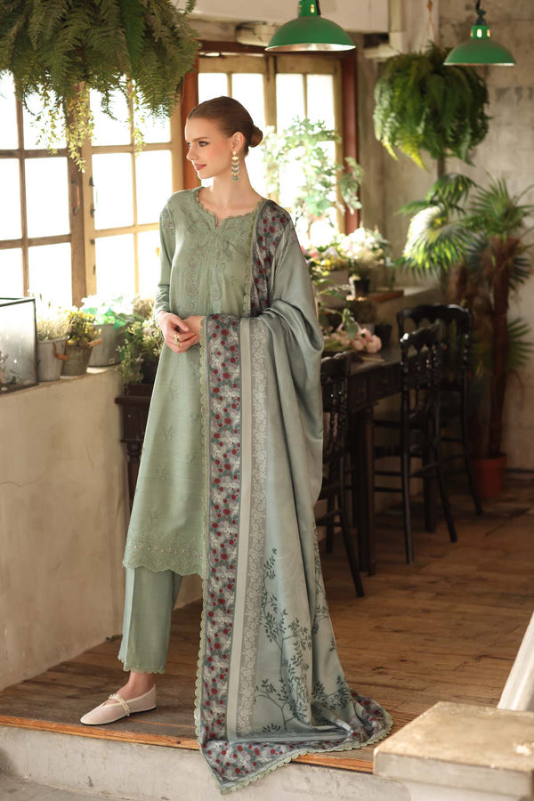 Noor by Saadia Asad | Winter Embroidered Printkhaas 25 | D8 - A - Luxury Dress - available at Maria Faisal in UK and USA.