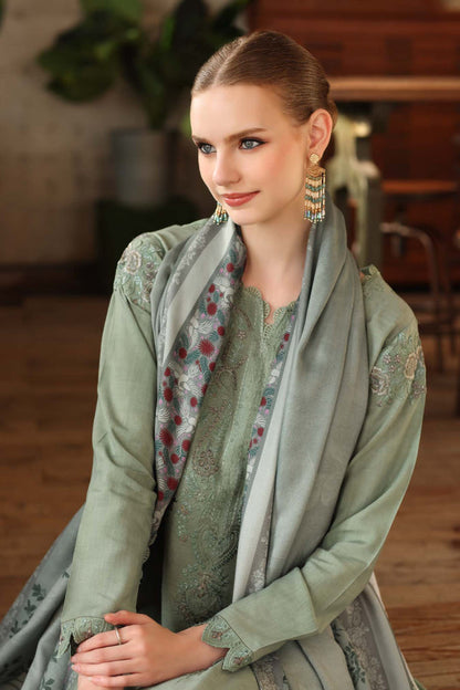 Noor by Saadia Asad | Winter Embroidered Printkhaas 25 | D8 - A - Luxury Dress - available at Maria Faisal in UK and USA.