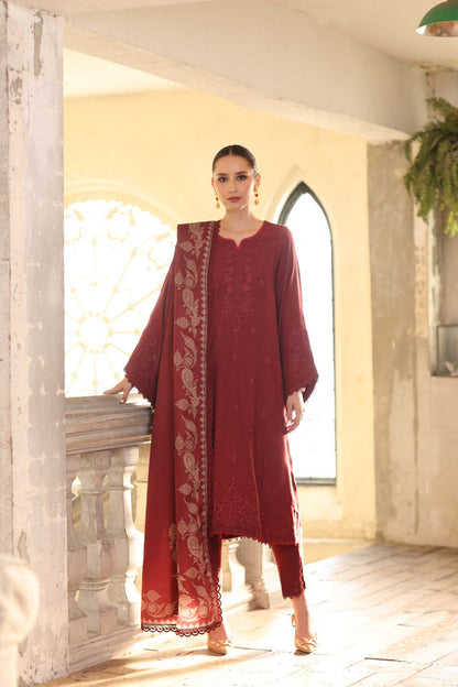 Noor by Saadia Asad | Winter Embroidered Printkhaas 25 | D9- B - Luxury Dress - available at Maria Faisal in UK and USA.