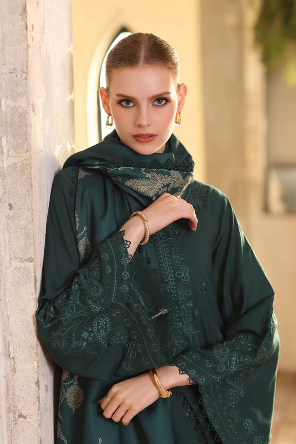 Noor by Saadia Asad | Winter Embroidered Printkhaas 25 | D9- A - Luxury Dress - available at Maria Faisal in UK and USA.