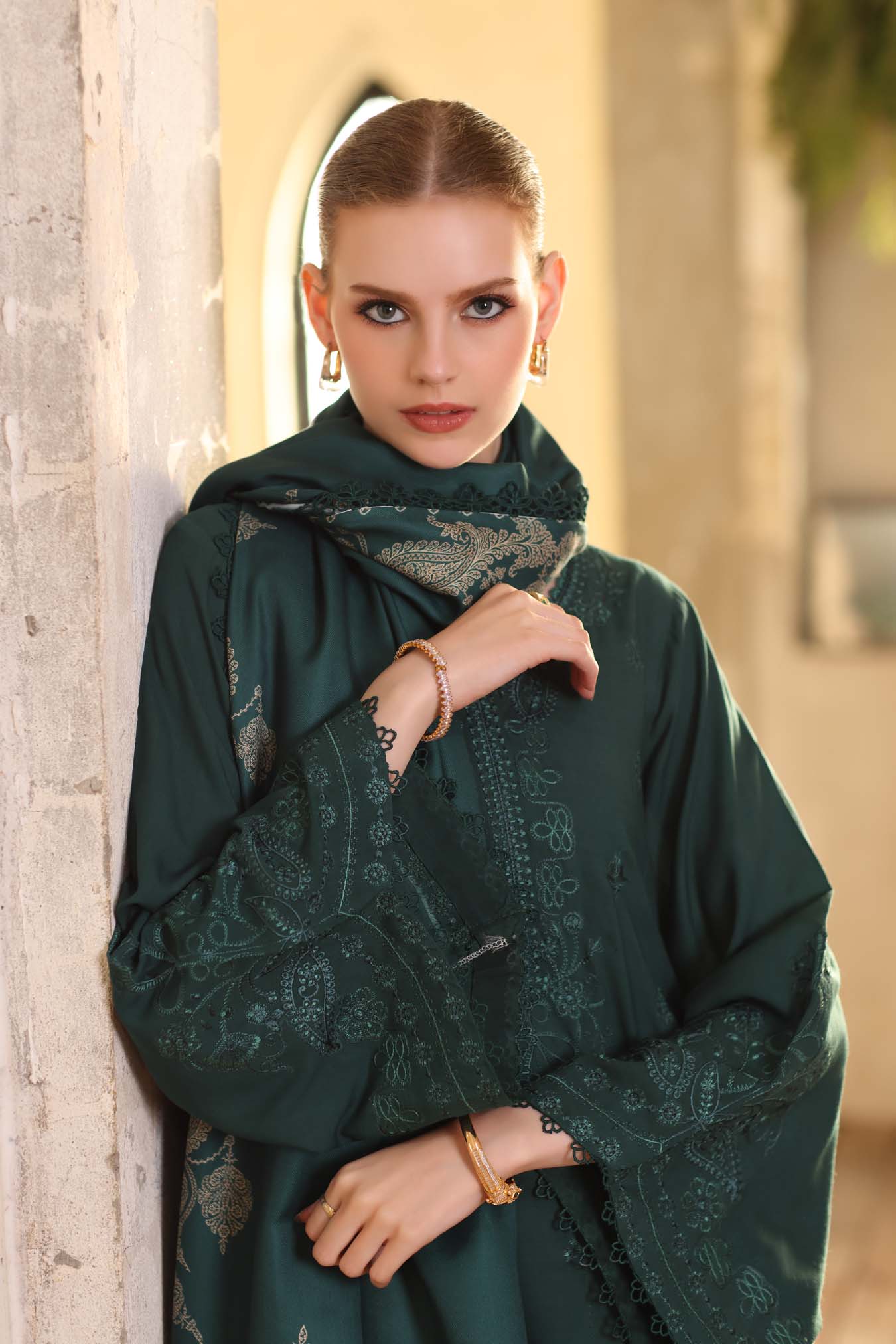 Saadia Asad | Winter Printkhaas 25 | D9- A - Casual Dress - available at Maria Faisal in UK and USA.