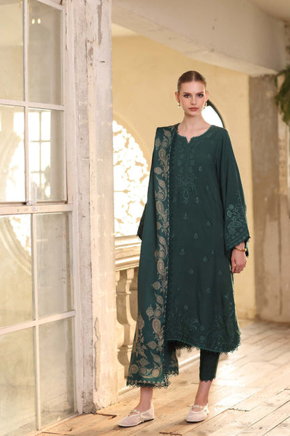 Noor by Saadia Asad | Winter Embroidered Printkhaas 25 | D9- A - Luxury Dress - available at Maria Faisal in UK and USA.