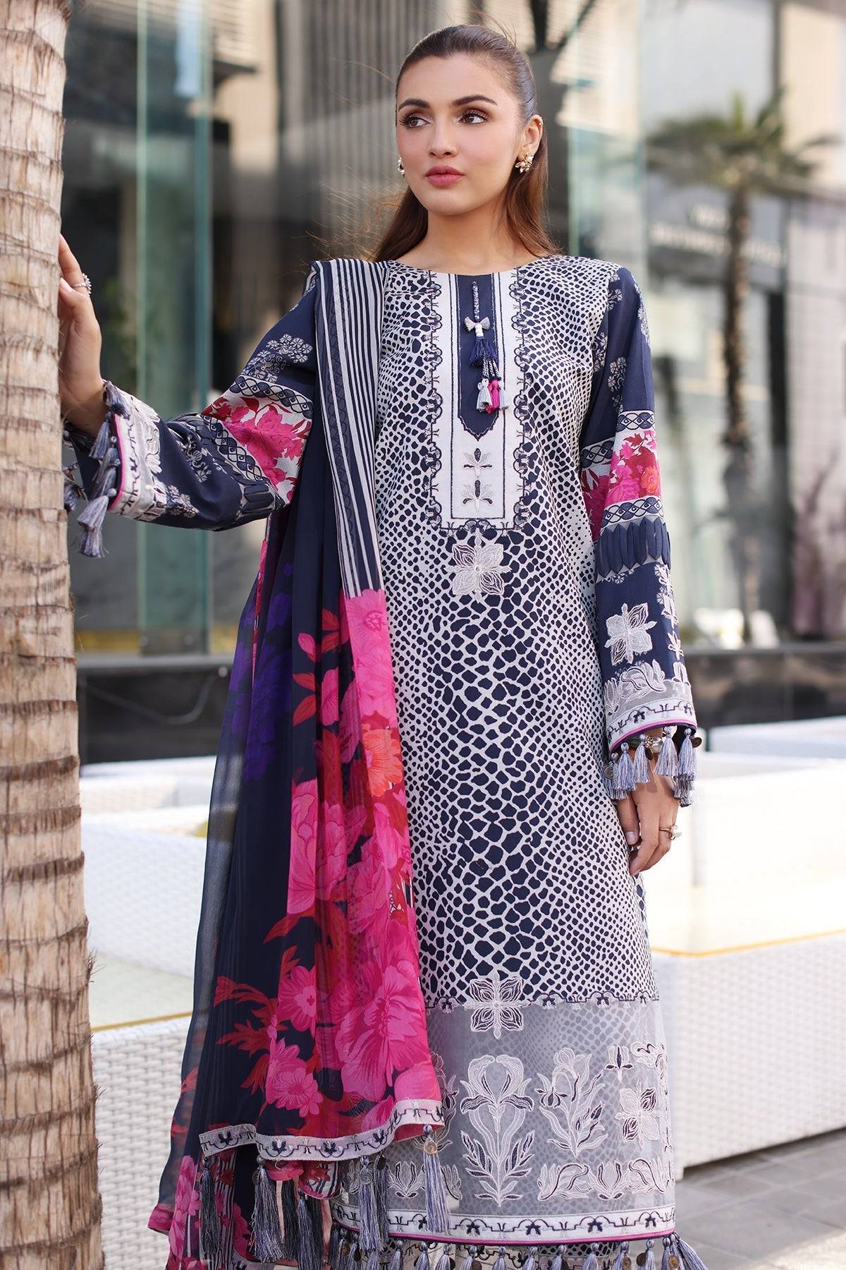 Charizma | Combination Lawn | CC5-26 by Maria Faisal - Registered Vendor of : Charizma - type : Ladies Clothes - 100% original wedding dresses