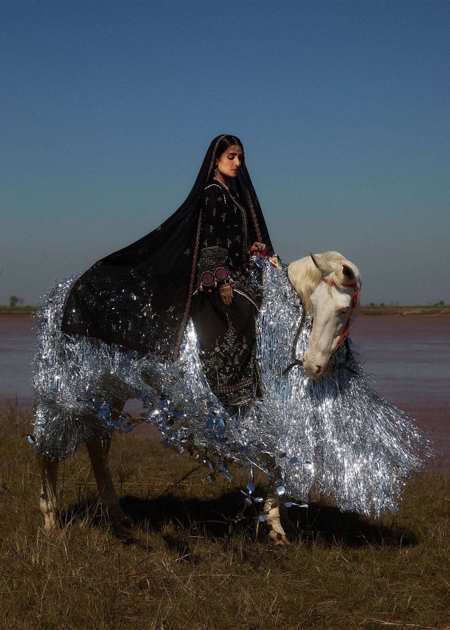 Hussain Rehar | Surkh Eid Pret’25 | Siyah by Maria Faisal - Registered Vendor of : Hussain Rehar - type : Ladies Clothes - 100% original wedding dresses