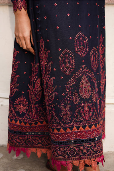 Jazmin | Winter Edition 24 | SLUB KHADDAR UW-0074 - Designer Dress with Intricate embroidery and embellishments. Shop elegent wedding dress at Maria Faisal.