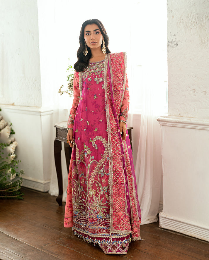 Mushq | Sham Shandaar Festive | Geet Gulabi - Casual Dress - available at Maria Faisal in UK and USA.