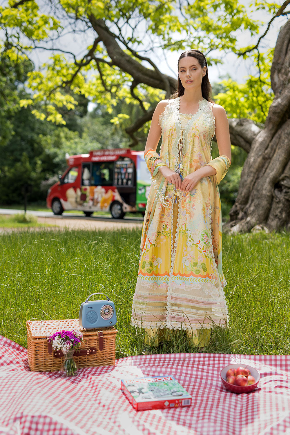 Sobia Nazir | Prints 26 | 7A - Luxury Dress - available at Maria Faisal in UK and USA.