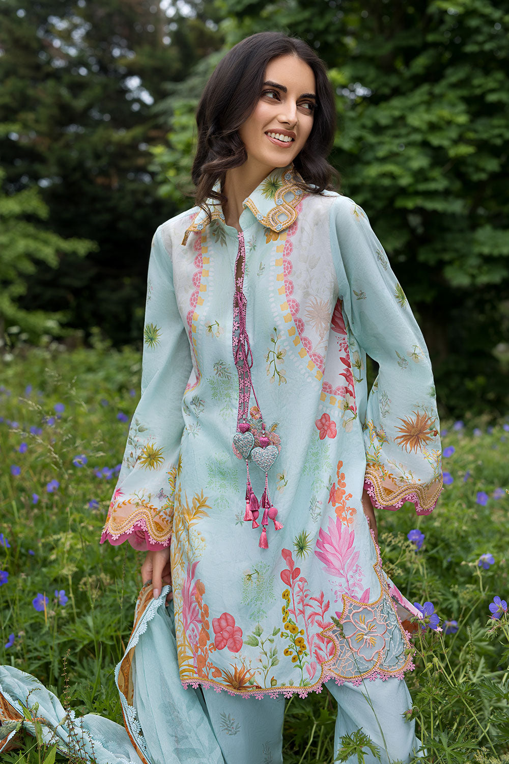 Sobia Nazir | Prints 26 | 4B - Luxury Dress - available at Maria Faisal in UK and USA.