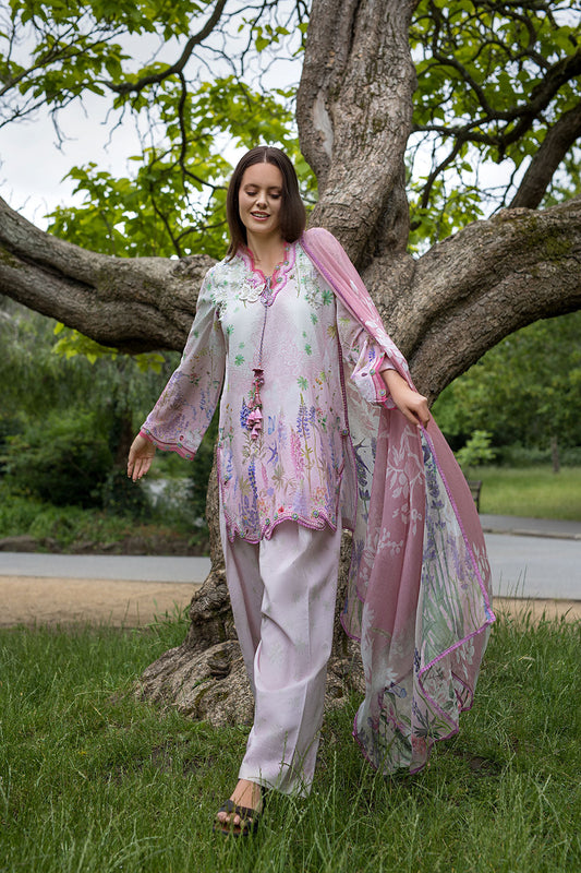 Sobia Nazir | Prints 26 | 5A - Luxury Dress - available at Maria Faisal in UK and USA.