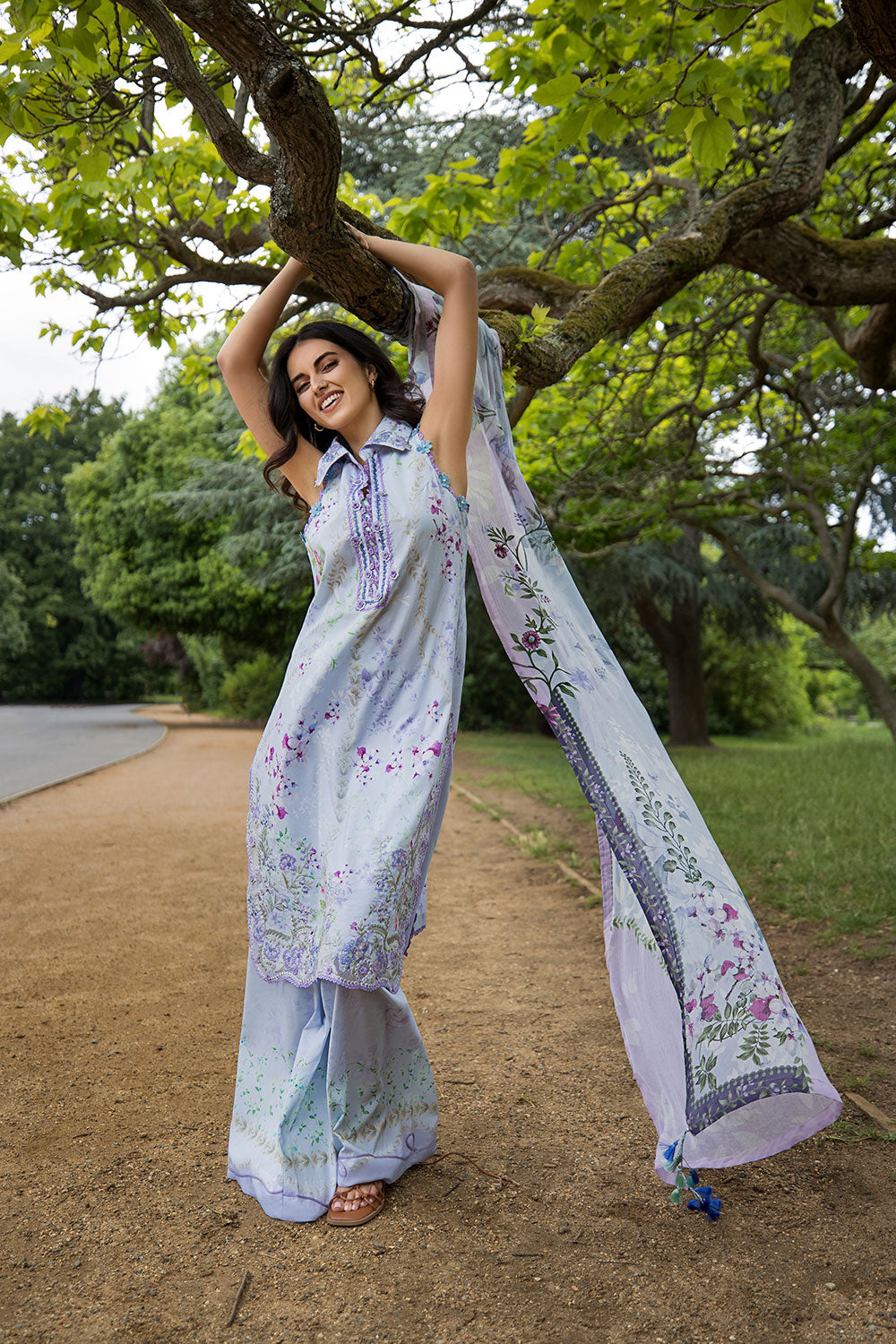 Sobia Nazir | Prints 26 | 3B - Luxury Dress - available at Maria Faisal in UK and USA.