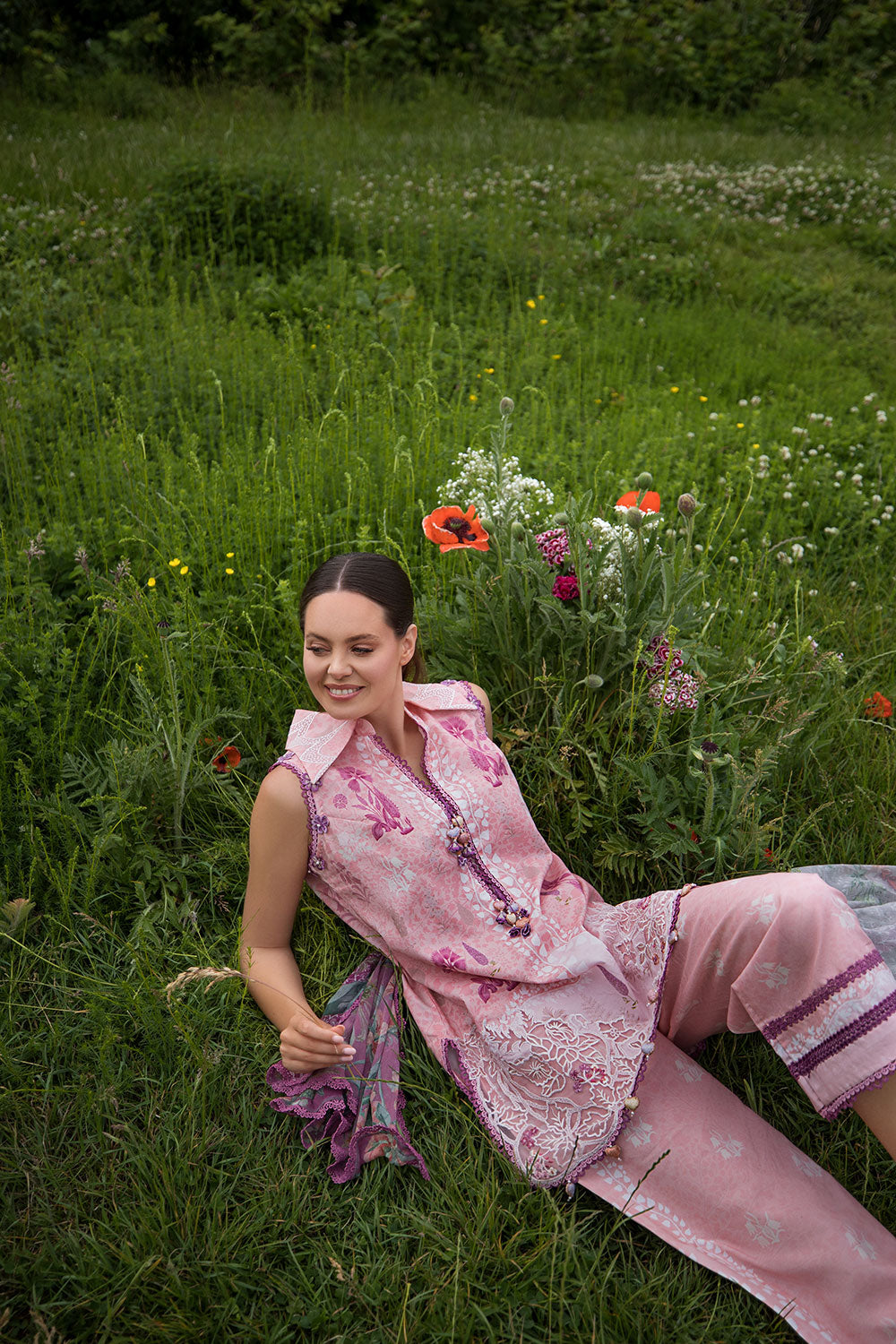 Sobia Nazir | Prints 26 |2B - Luxury Dress - available at Maria Faisal in UK and USA.