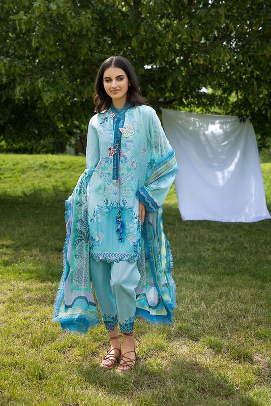 Sobia Nazir | Prints 26 | 7B - Luxury Dress - available at Maria Faisal in UK and USA.