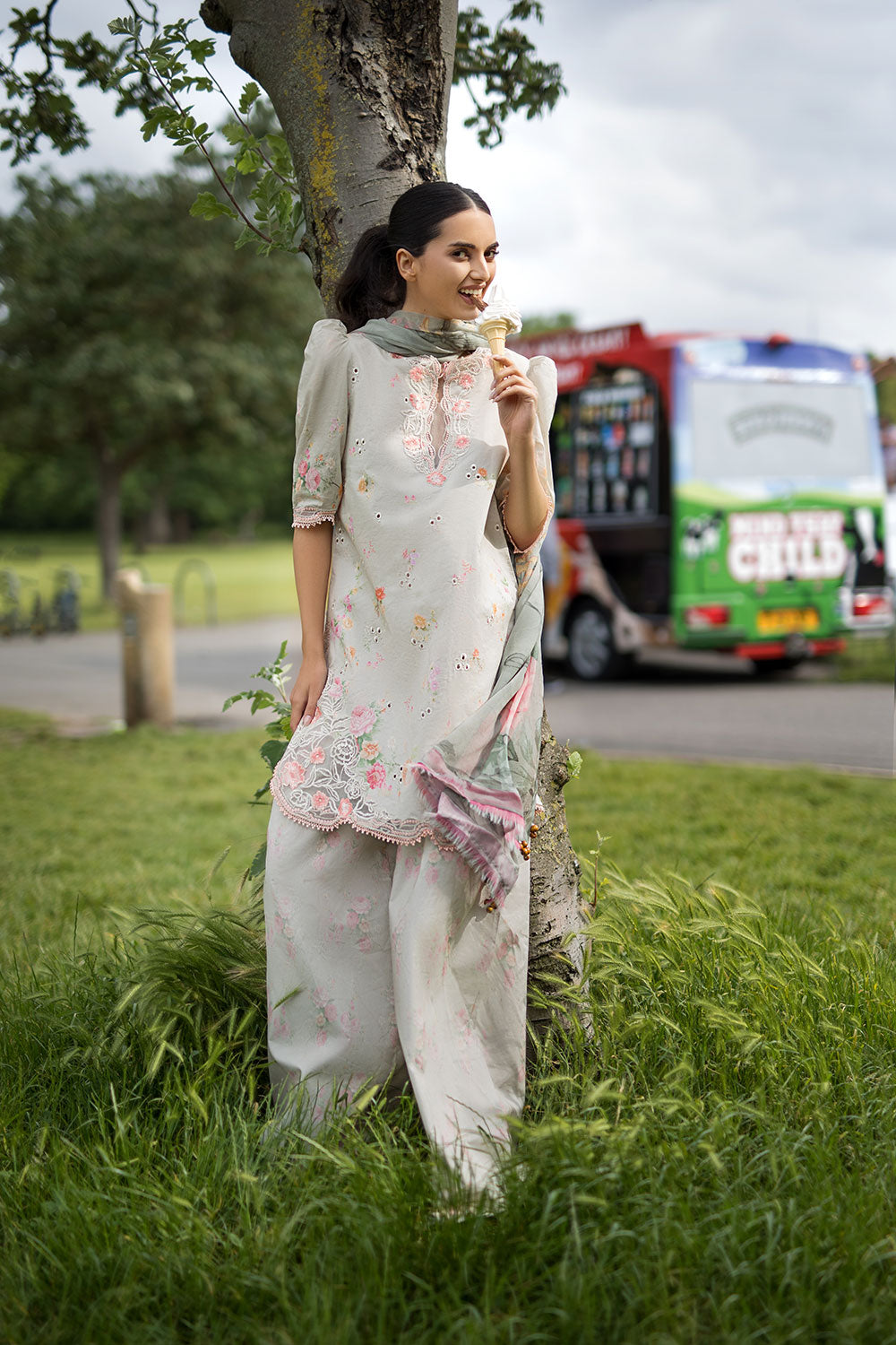 Sobia Nazir | Prints 26 |6B - Luxury Dress - available at Maria Faisal in UK and USA.