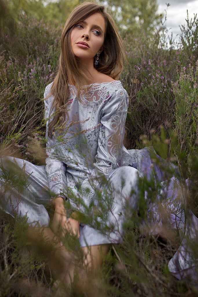 Sobia Nazir | Silk Satin 25 | ST25-03 - Formal Dress - available at Maria Faisal in UK and USA.