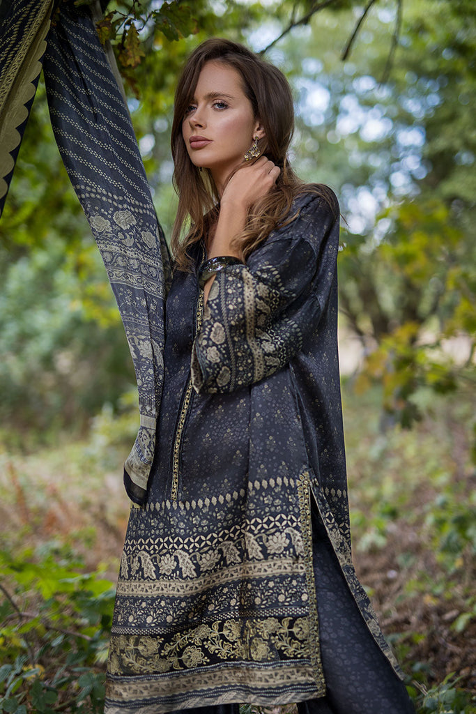 Sobia Nazir | Silk Satin 25 | ST25-05 - Formal Dress - available at Maria Faisal in UK and USA.