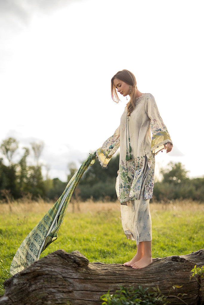 Sobia Nazir | Silk Satin 25 | ST25-07 - Formal Dress - available at Maria Faisal in UK and USA.