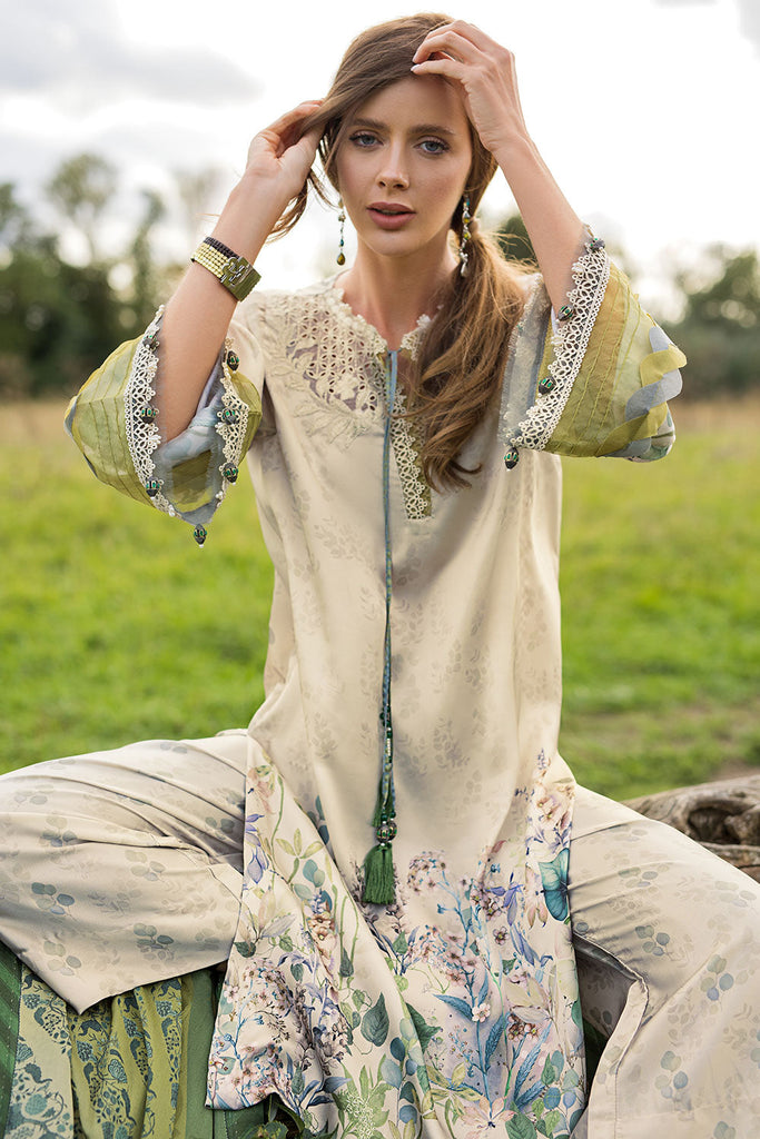 Sobia Nazir | Silk Satin 25 | ST25-07 - Formal Dress - available at Maria Faisal in UK and USA.
