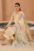 Afrozeh | The Painted Garden Lawn 24 | Sweet Saffron - Designer Dress with Intricate embroidery and embellishments. Shop elegent wedding dress at Maria Faisal.