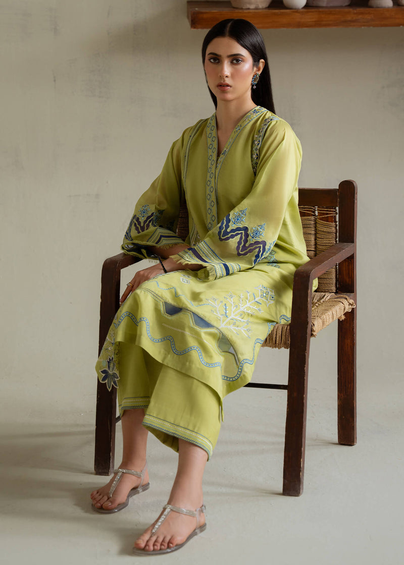 Jeem | Summer 25 RTW | GREEN PAISELY - Ladies Clothes - Maria Faisal