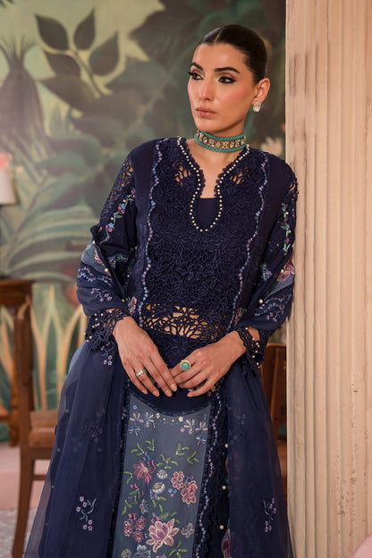 Afrozeh | The Painted Garden Lawn 24 | Bluebell - Designer Dress with Intricate embroidery and embellishments. Shop elegent wedding dress at Maria Faisal.