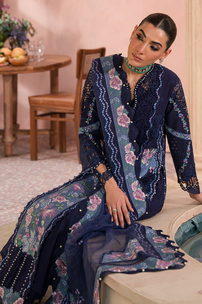 Afrozeh | The Painted Garden Lawn 24 | Bluebell - Designer Dress with Intricate embroidery and embellishments. Shop elegent wedding dress at Maria Faisal.
