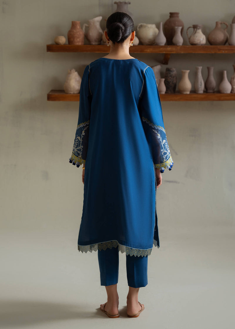 Jeem | Summer 25 RTW | ANZA BLUE - Ladies Clothes - Maria Faisal