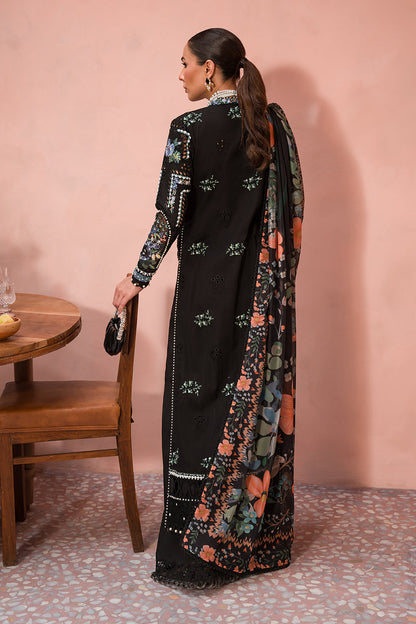 Afrozeh | The Painted Garden Lawn 24 | Midnight Muse - Designer Dress with Intricate embroidery and embellishments. Shop elegent wedding dress at Maria Faisal.