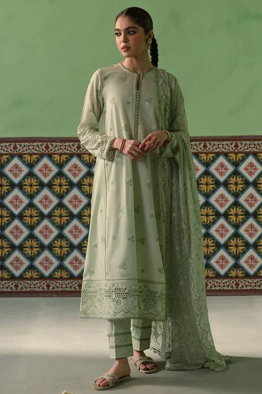 Cross Stitch | Chikankari Lawn | ICY MINT - Ladies Clothes - Maria Faisal