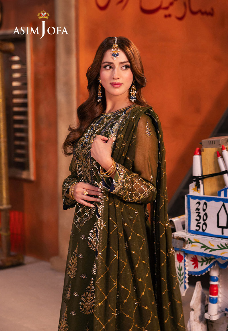 Asim Jofa | Chamkeli Formals 24 | AJKK-16 - Designer Dress - Maria Faisal