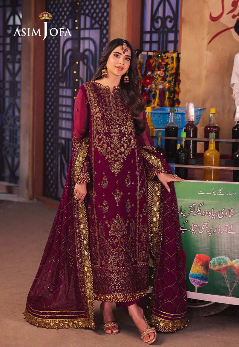 Asim Jofa | Chamkeli Formals 24 | AJKK-18 - Designer Dress - Maria Faisal