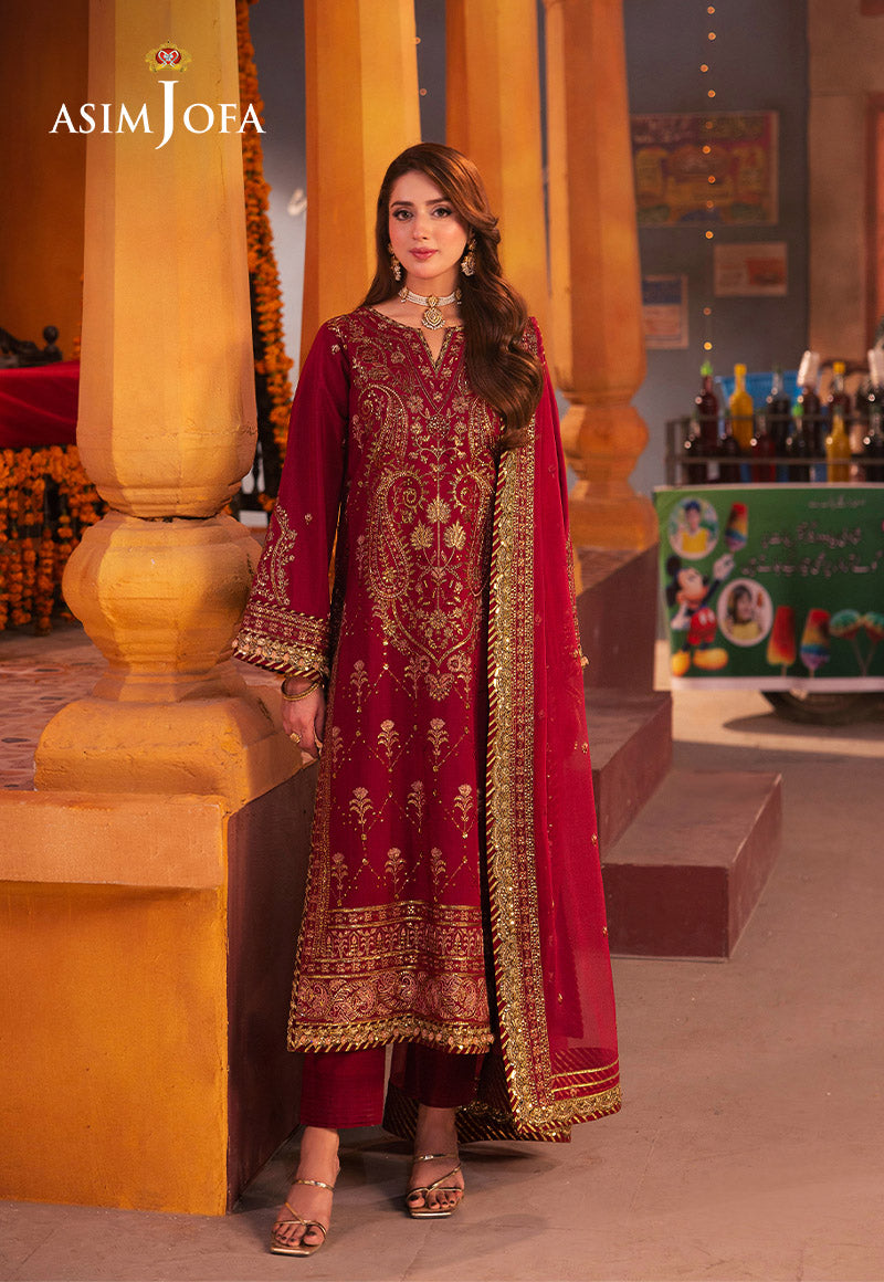 Asim Jofa | Chamkeli Formals 24 | AJKK-19 - Designer Dress - Maria Faisal