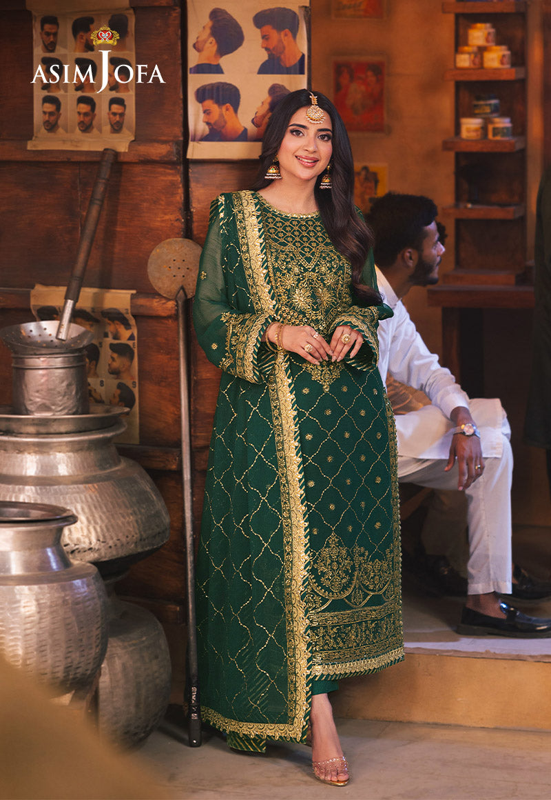 Asim Jofa | Chamkeli Formals 24 | AJKK-22 - Designer Dress - Maria Faisal