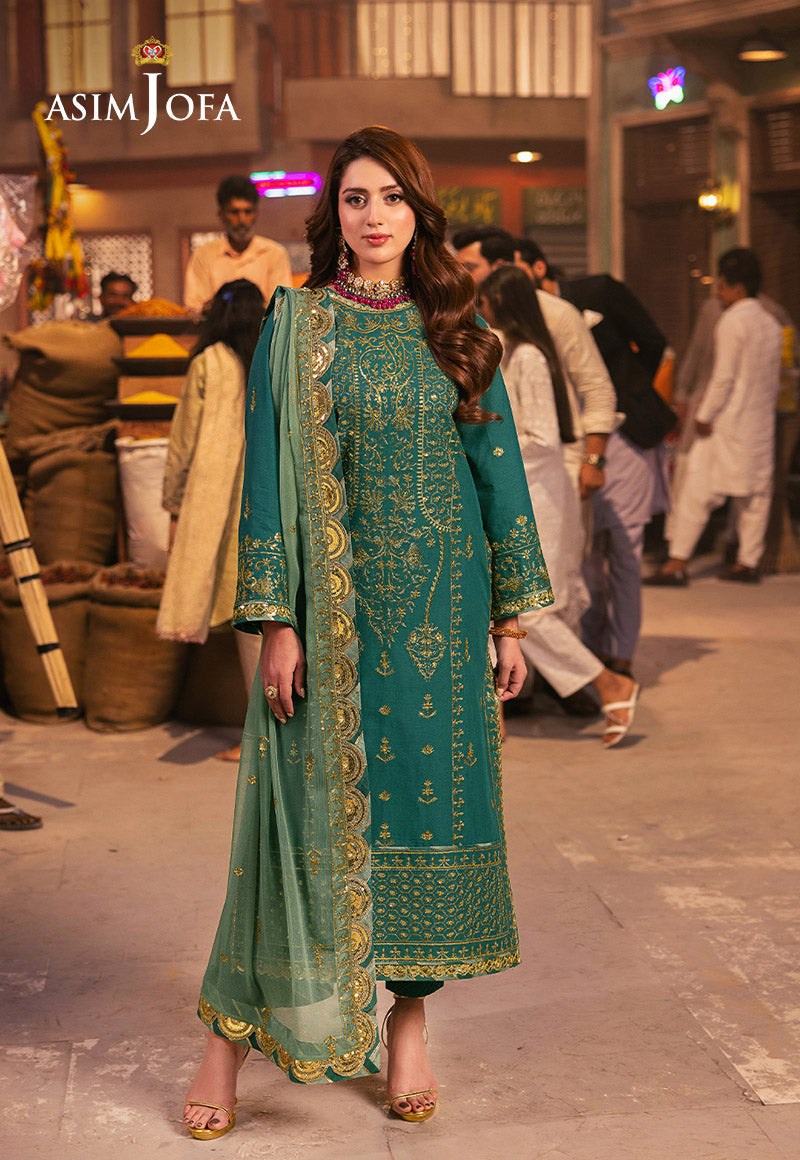 Asim Jofa | Chamkeli Formals 24 | AJKK-27 - Designer Dress - Maria Faisal