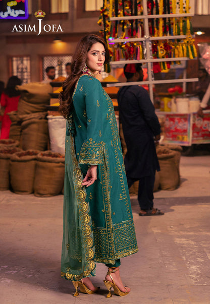 Asim Jofa | Chamkeli Formals 24 | AJKK-27 - Designer Dress - Maria Faisal