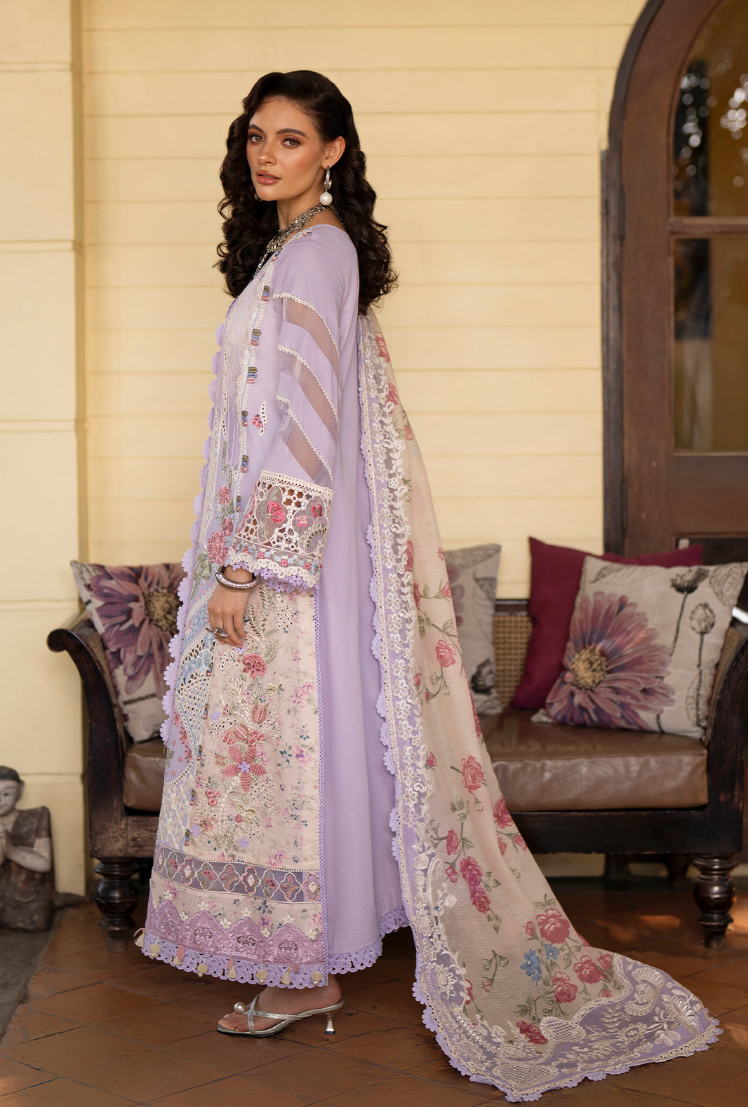 AJR Couture | Evara Luxury Lawn | Zaya - Luxury Dress - available at Maria Faisal in UK and USA.