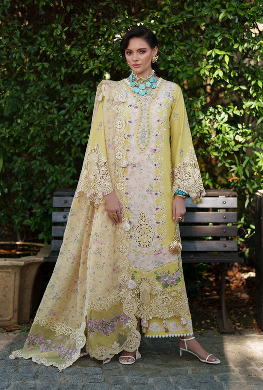 AJR Couture | Evara Luxury Lawn | Kaia - Luxury Dress - available at Maria Faisal in UK and USA.