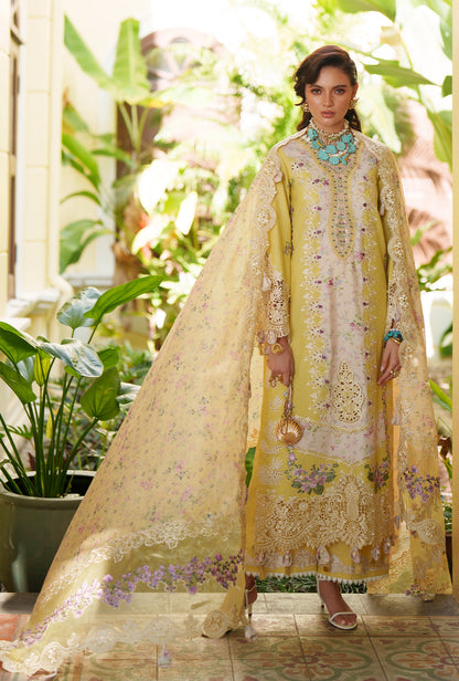 AJR Couture | Evara Luxury Lawn | Kaia - Luxury Dress - available at Maria Faisal in UK and USA.