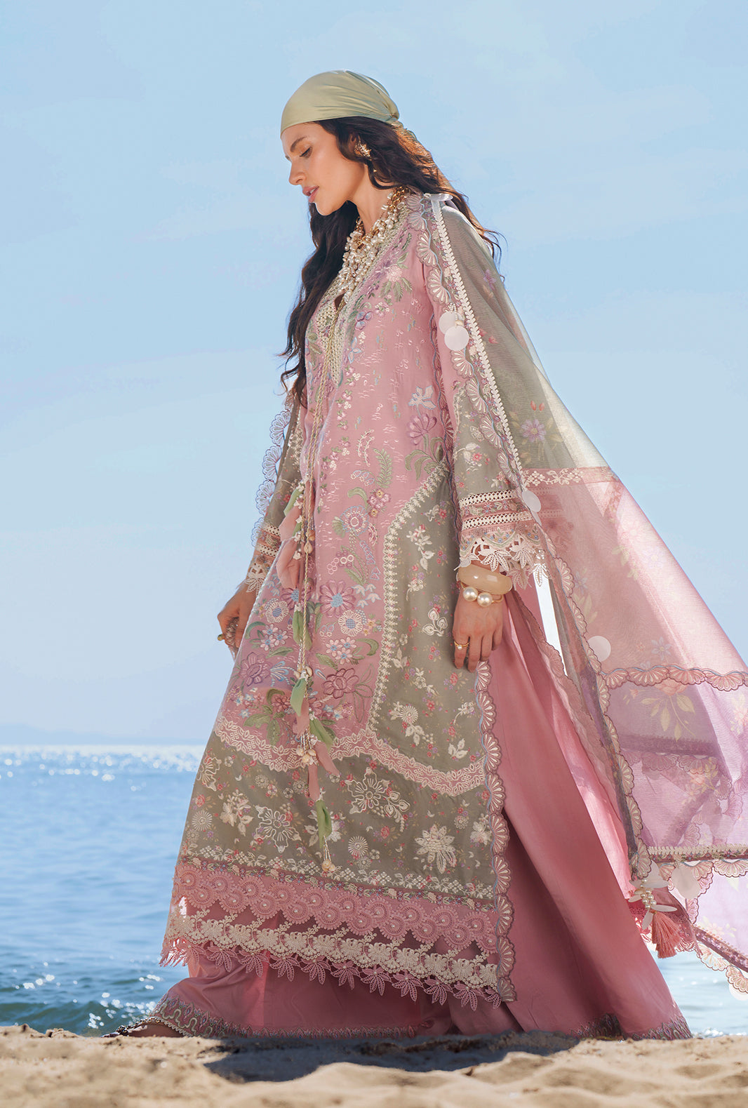AJR Couture | Evara Luxury Lawn | Niva - Luxury Dress - available at Maria Faisal in UK and USA.