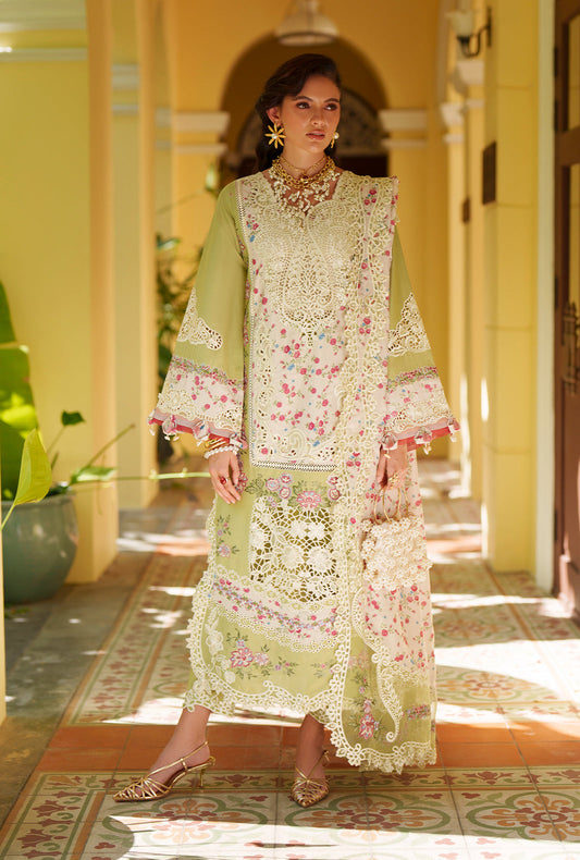 AJR Couture | Evara Luxury Lawn | Alira - Luxury Dress - available at Maria Faisal in UK and USA.