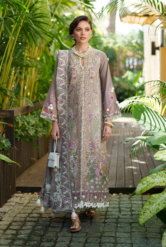 AJR Couture | Evara Luxury Lawn | Veya - Luxury Dress - available at Maria Faisal in UK and USA.