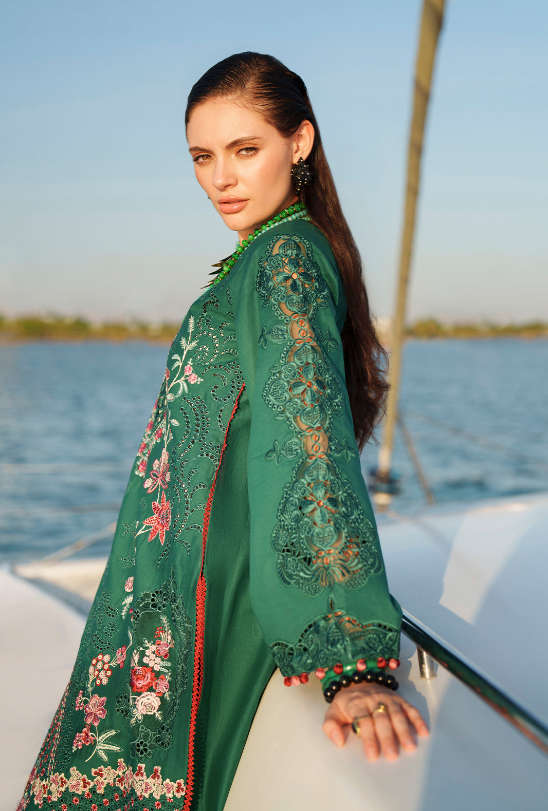 AJR Couture | Evara Luxury Lawn | Yara - Luxury Dress - available at Maria Faisal in UK and USA.