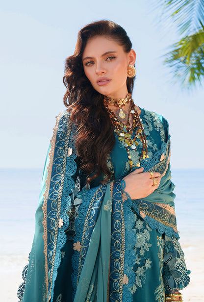AJR Couture | Evara Luxury Lawn | Maela - Luxury Dress - available at Maria Faisal in UK and USA.